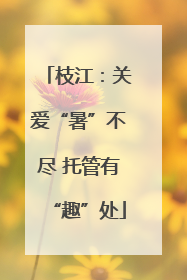 枝江：关爱“暑”不尽 托管有“趣”处