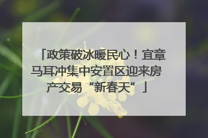政策破冰暖民心！宜章马耳冲集中安置区迎来房产交易“新春天”
