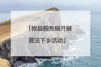 攸县税务局开展普法下乡活动