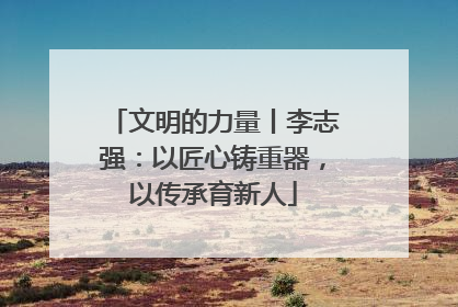 文明的力量丨李志强：以匠心铸重器，以传承育新人