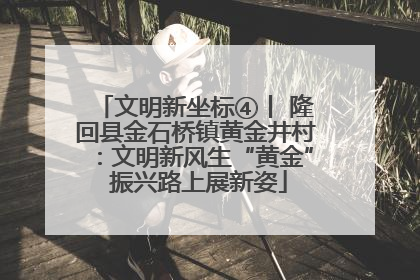文明新坐标④丨 隆回县金石桥镇黄金井村：文明新风生“黄金” 振兴路上展新姿