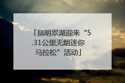 昆明翠湖迎来“5.31公里无烟迷你马拉松”活动