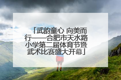 武韵童心 向美而行——合肥市天水路小学第二届体育节暨武术比赛盛大开幕