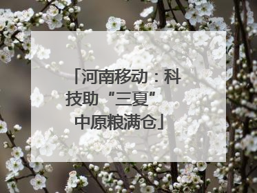 河南移动：科技助“三夏” 中原粮满仓