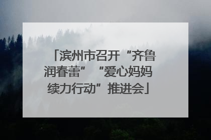 滨州市召开“齐鲁润春蕾”“爱心妈妈续力行动”推进会