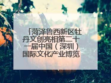 菏泽鲁西新区牡丹文创亮相第二十一届中国（深圳）国际文化产业博览交易会