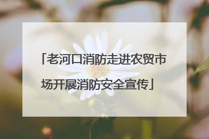 老河口消防走进农贸市场开展消防安全宣传