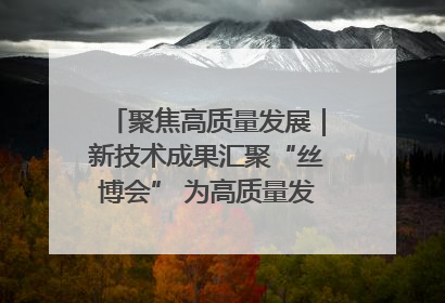 聚焦高质量发展｜新技术成果汇聚“丝博会” 为高质量发展注入新动能