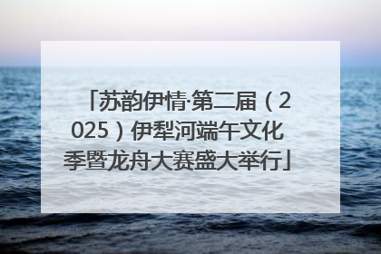 苏韵伊情·第二届（2025）伊犁河端午文化季暨龙舟大赛盛大举行
