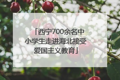西宁700余名中小学生走进海北接受爱国主义教育