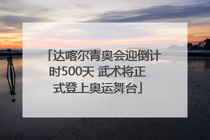 达喀尔青奥会迎倒计时500天 武术将正式登上奥运舞台