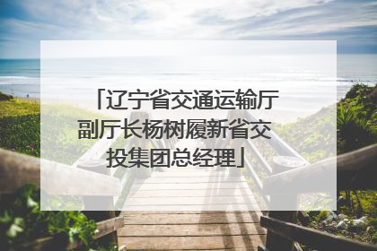 辽宁省交通运输厅副厅长杨树履新省交投集团总经理