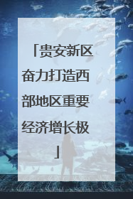 贵安新区奋力打造西部地区重要经济增长极