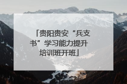 贵阳贵安“兵支书”学习能力提升培训班开班