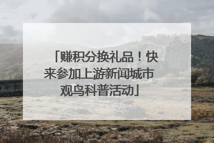 赚积分换礼品！快来参加上游新闻城市观鸟科普活动