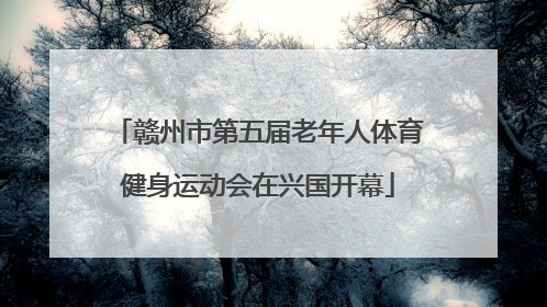 赣州市第五届老年人体育健身运动会在兴国开幕