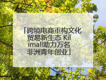 跨境电商重构文化贸易新生态 Kilimall助力万名非洲青年创业