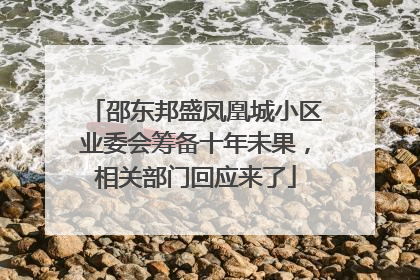 邵东邦盛凤凰城小区业委会筹备十年未果，相关部门回应来了
