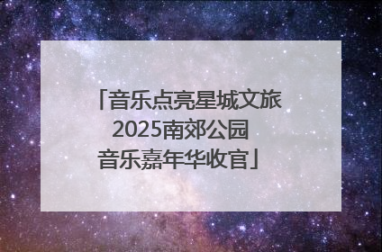 音乐点亮星城文旅 2025南郊公园音乐嘉年华收官