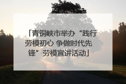 青铜峡市举办“践行劳模初心 争做时代先锋”劳模宣讲活动