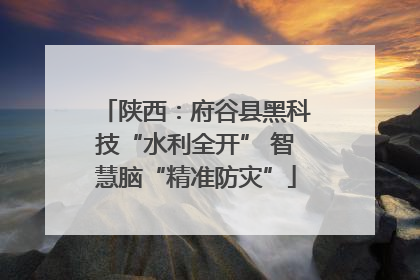 陕西：府谷县黑科技“水利全开” 智慧脑“精准防灾”