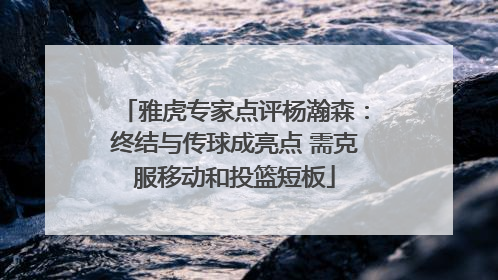 雅虎专家点评杨瀚森：终结与传球成亮点 需克服移动和投篮短板