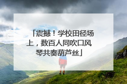 震撼！学校田径场上，数百人同吹口风琴共奏葫芦丝