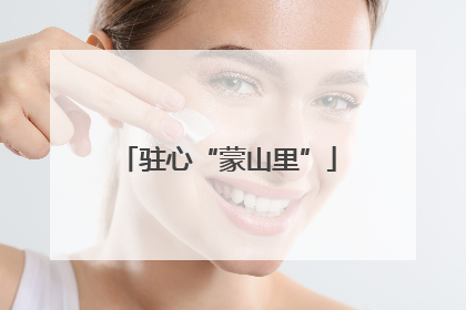 驻心“蒙山里”