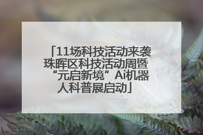 11场科技活动来袭 珠晖区科技活动周暨“元启新境”Ai机器人科普展启动