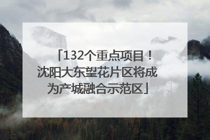 132个重点项目！沈阳大东望花片区将成为产城融合示范区