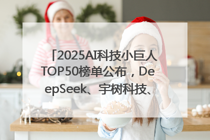 2025AI科技小巨人TOP50榜单公布，DeepSeek、宇树科技、蘑菇车联等企业荣誉上榜