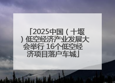 2025中国（十堰）低空经济产业发展大会举行 16个低空经济项目落户车城