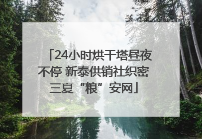24小时烘干塔昼夜不停 新泰供销社织密三夏“粮”安网