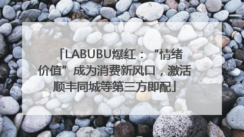 LABUBU爆红：“情绪价值”成为消费新风口，激活顺丰同城等第三方即配