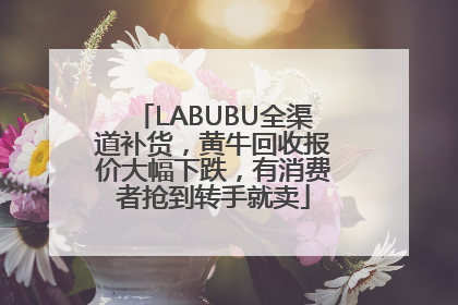 LABUBU全渠道补货，黄牛回收报价大幅下跌，有消费者抢到转手就卖